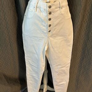 Garage Women's White High Rise Jeans